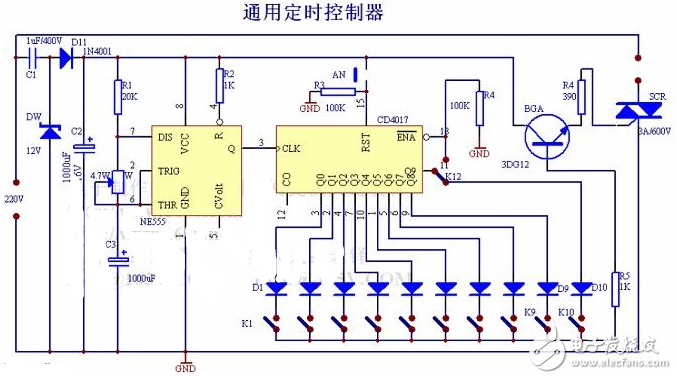 k8凯发天生赢家一触即发老式门铃内部图门铃门铃原理图CD4029TC9160CD